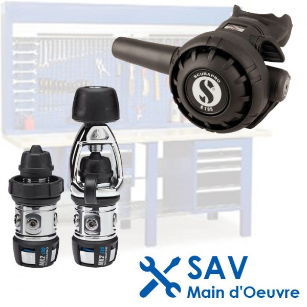 Révision d'un détendeur non compensé boulogne plongee paris