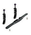 PACK PLATINE DOUBLE ET POIGNÉES À BOULE 25MM  I-DAS