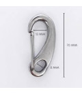 MOUSQUETON A OEIL INOX